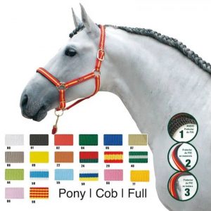 CABEZADA CUADRA NYLON 4022SM PONY BLANCA