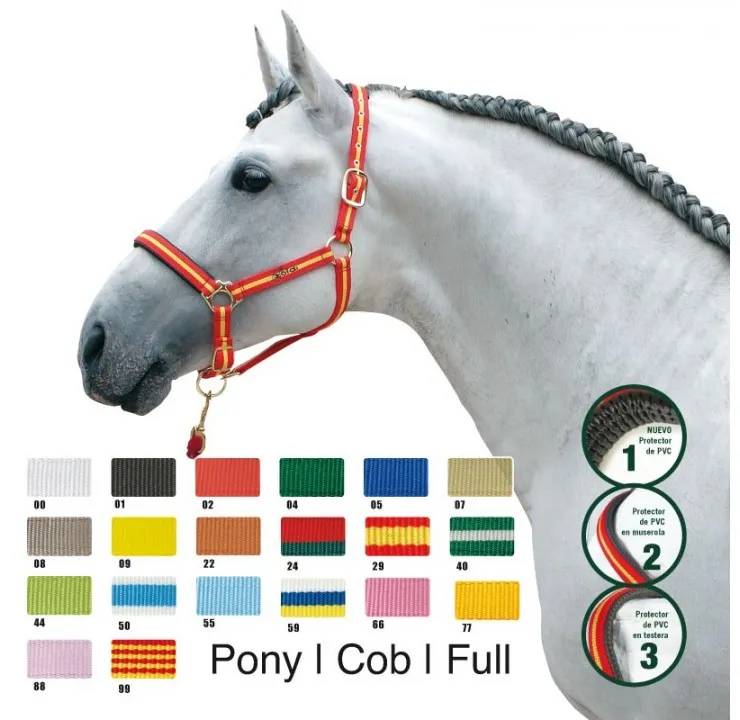 CABEZADA CUADRA NYLON 4022SM PONY BLANCA CABEZADA CUADRA NYLON 4022SM PONY BLANCA