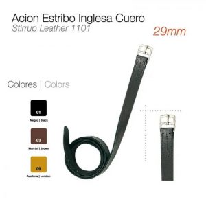 acion estribo inglesa cuero 29mm