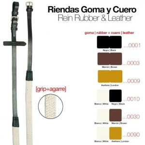 riendas goma cuero 312